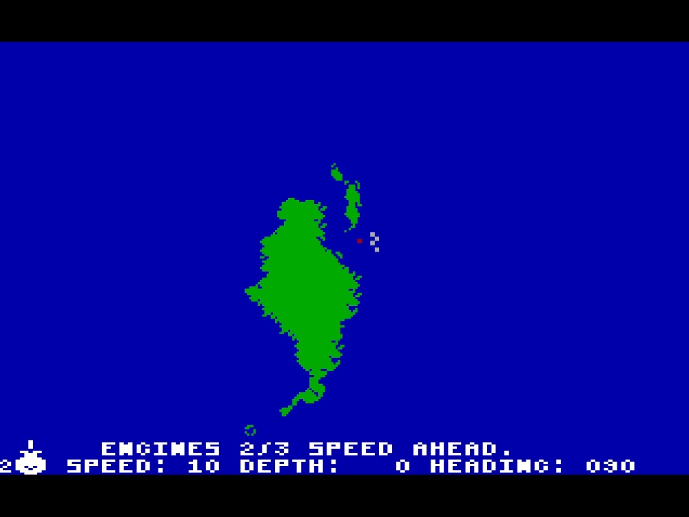 Gameplay of Silent Service for DOS
